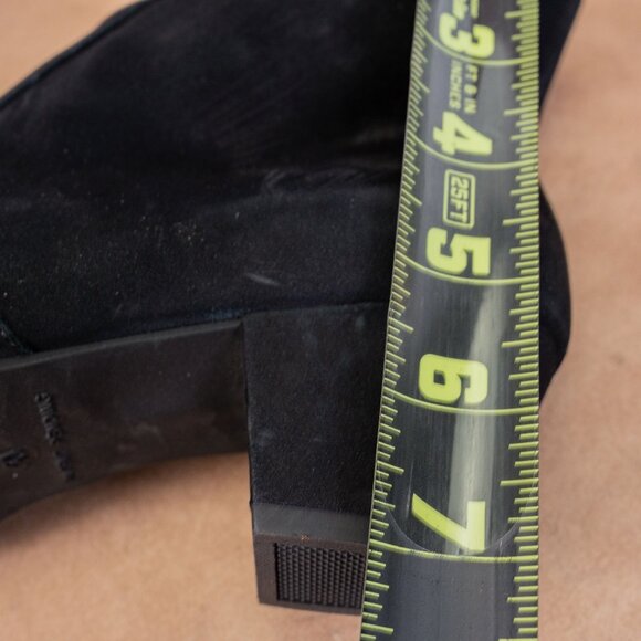 Arche Paris Women Black Garnet Nubuck Zip Heel Fashion Ankle Boots 9-9.5US EUR40 - Picture 6 of 8